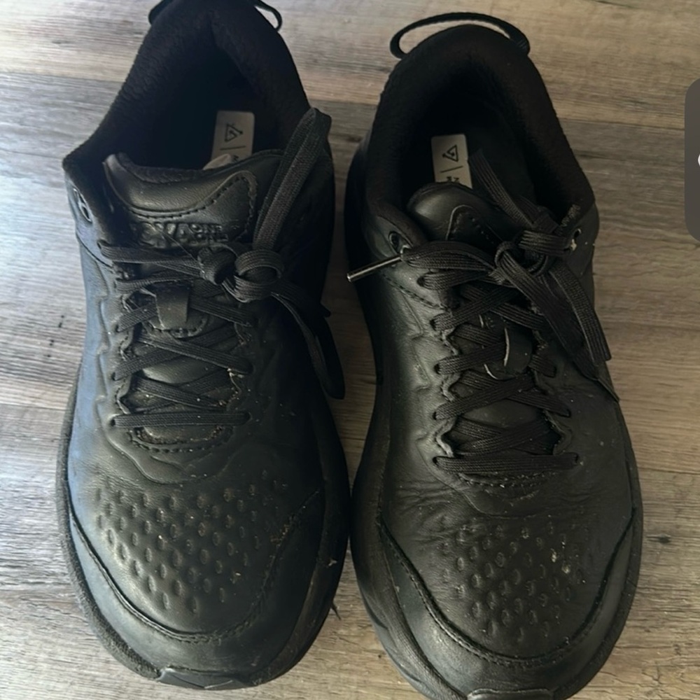Hoka Black Athletic Shoes with Breathable Mesh